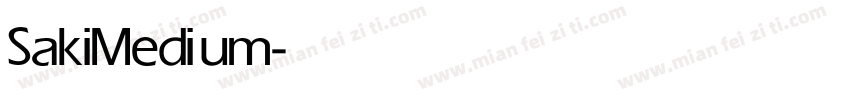 Saki Medium字体转换